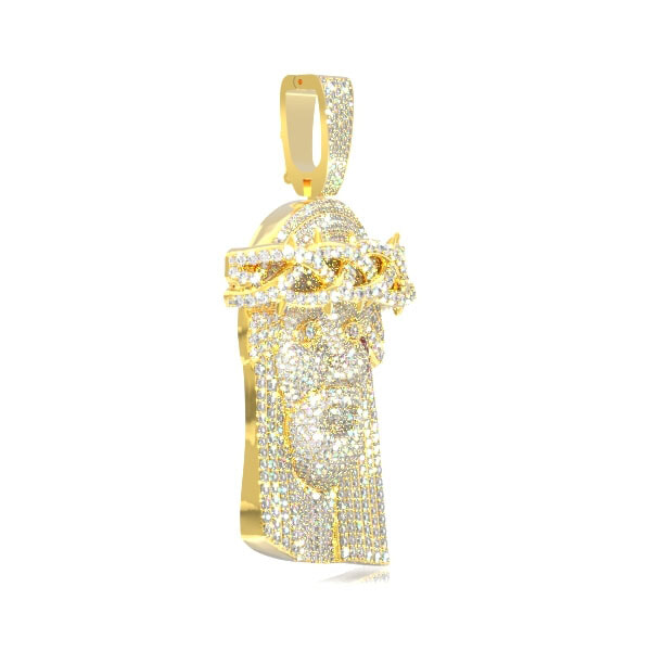 Icebox - Extra Large Jesus Of Nazareth Pendant 14k