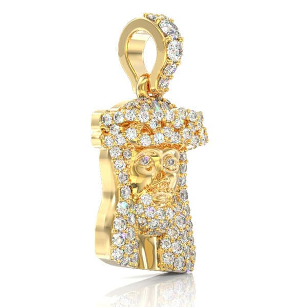 Icebox - Jesus Diamond Pendant 14k Solid Gold 0.33ctw