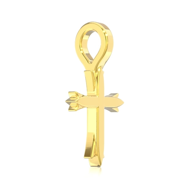 Charlie & Co. Jewelry | 14K Gold Plain Cross Pendant | Gold Religious Pendant