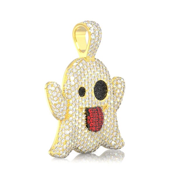 Icebox - Ghost Diamond Pendant 14k Solid Gold 5.25ctw